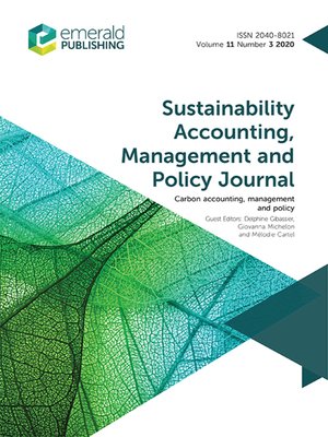 cover image of Sustainability Accounting, Management and Policy Journal, Volume 11, Number 3